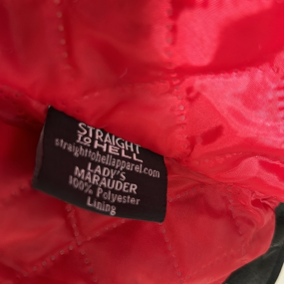 Straight to Hell Lady’s Marauder Full Grain Napa Leather Jacket - Picture 4 of 13